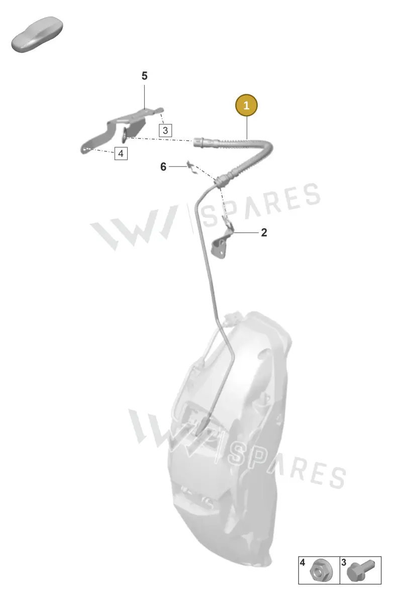 9J1611707M — Porsche Taycan Sport Turismo (2023-2025) diagram p56604016, position 1