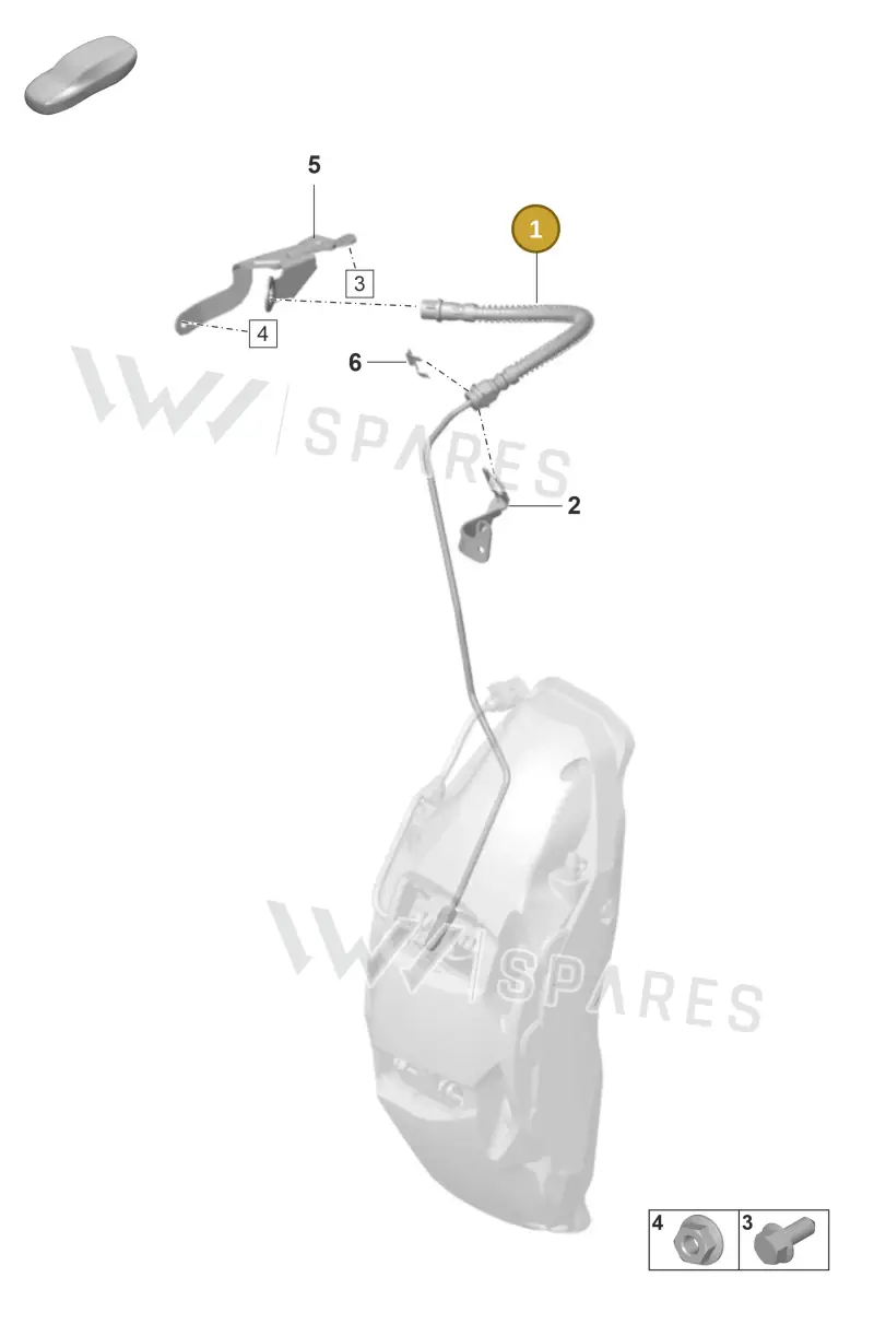 9J1611708C — Porsche Taycan Sport Turismo (2023-) diagram p56604016, position 1