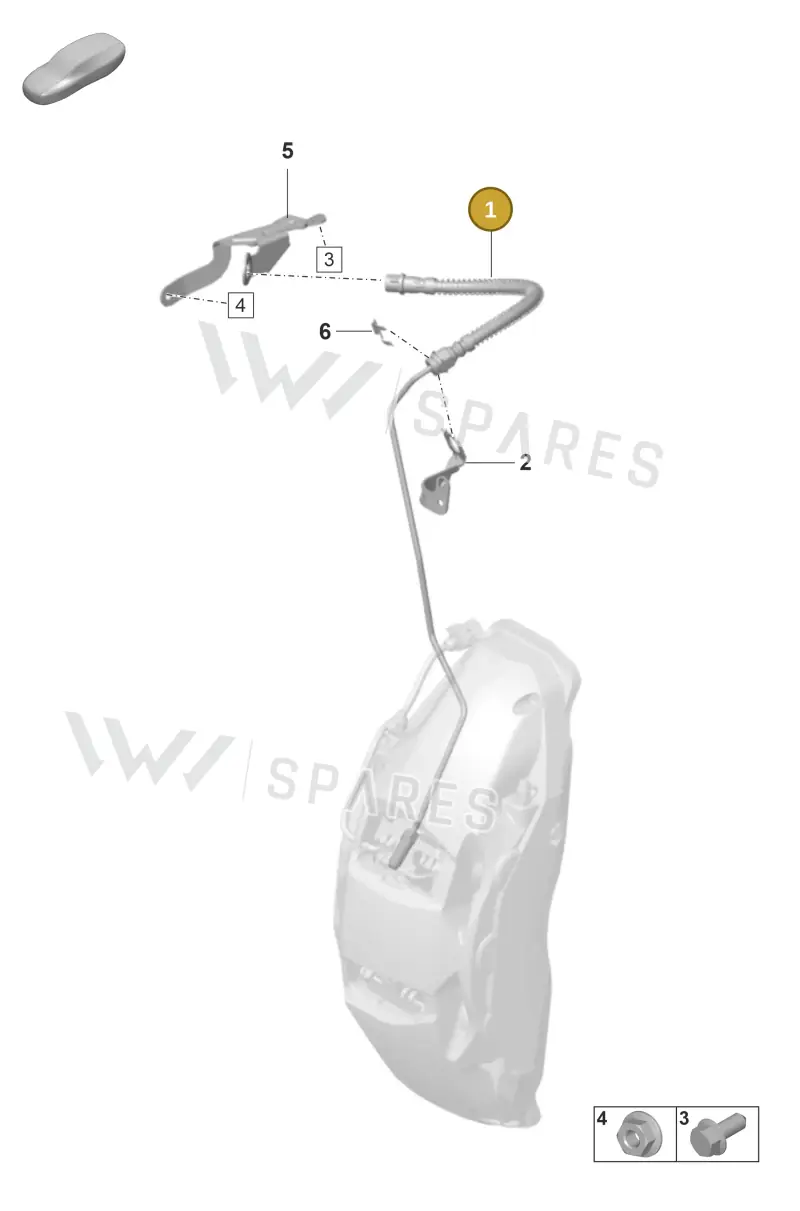 9J1611708M — Porsche Taycan Sport Turismo (2023-2025) diagram p56604016, position 1