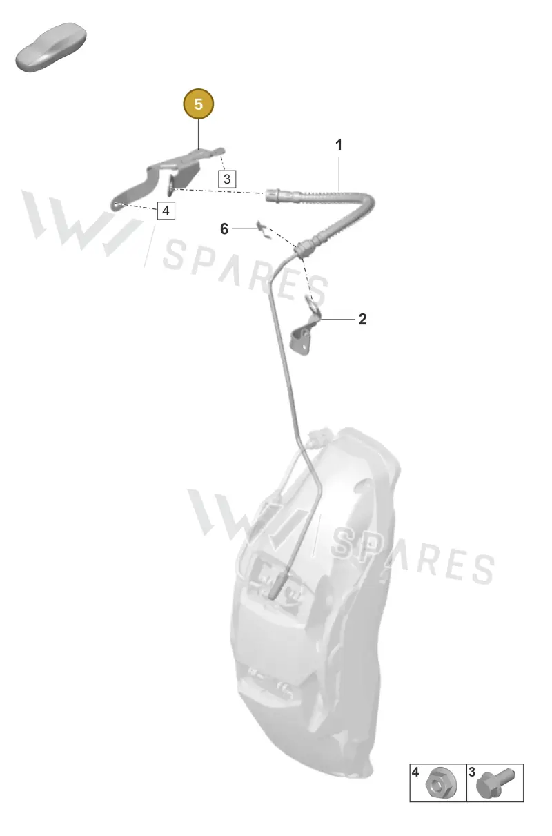 9J1611845A — Porsche Taycan Sport Turismo (2023-) diagram p56604016, position 5