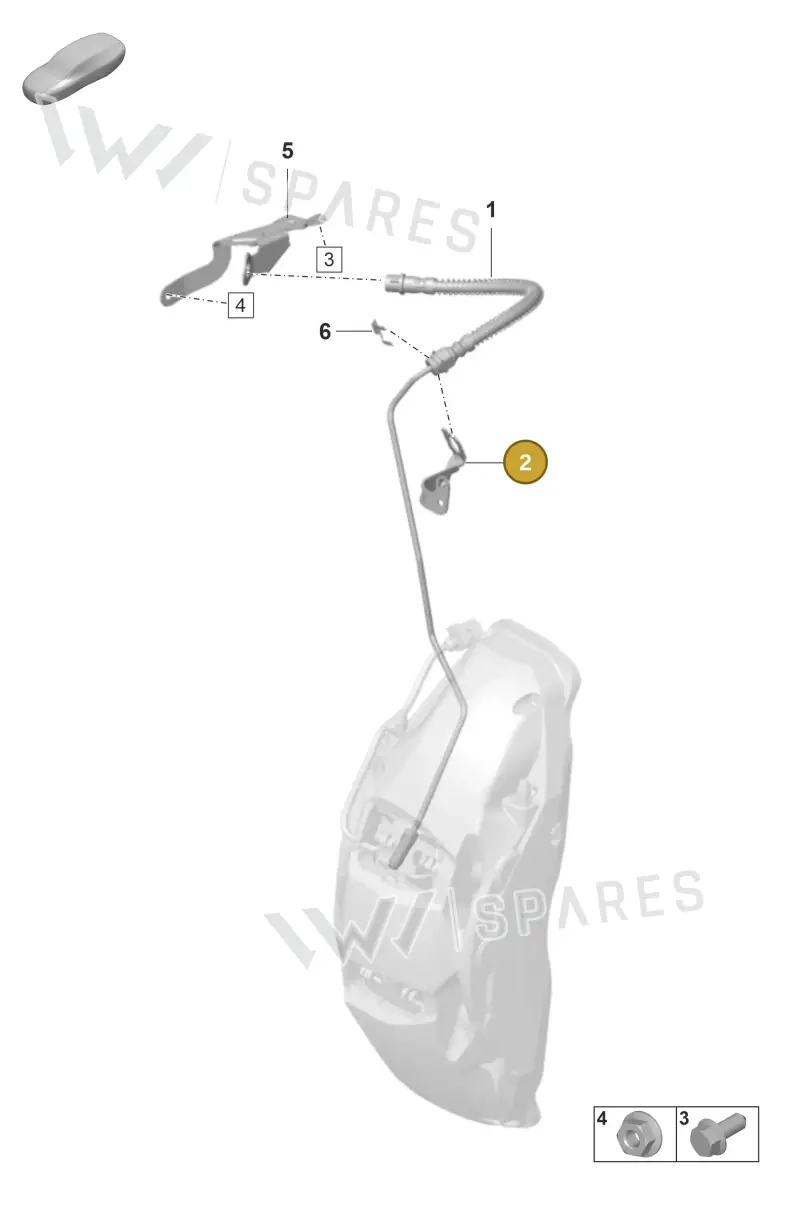 9J1611845C — Porsche Taycan Sport Turismo (2023-2025) diagram p56604016, position 2