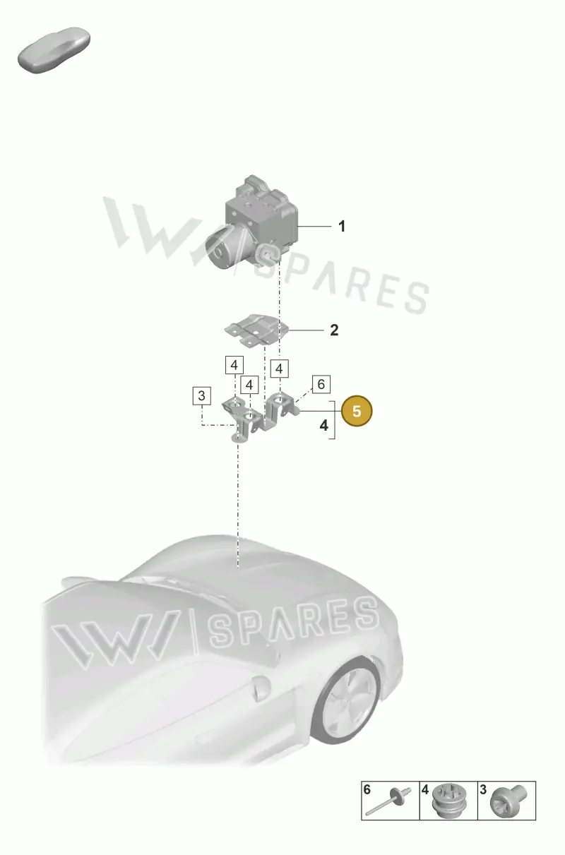 9J1614135A — Porsche Taycan Sport Turismo (2023-) diagram p56000001, position 5