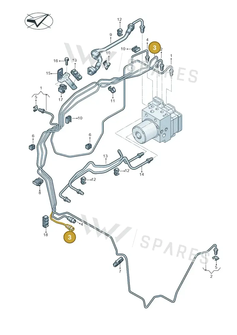9J1614723A — Audi RS e-tron GT (2020-2020) diagram 4j1611020, position 3
