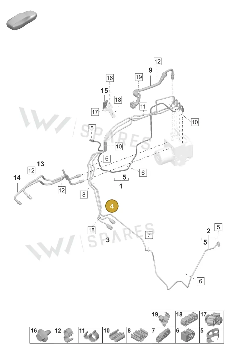 9J1614725A — Porsche Taycan Sport Turismo (2019-2024) diagram p56604010, position 4