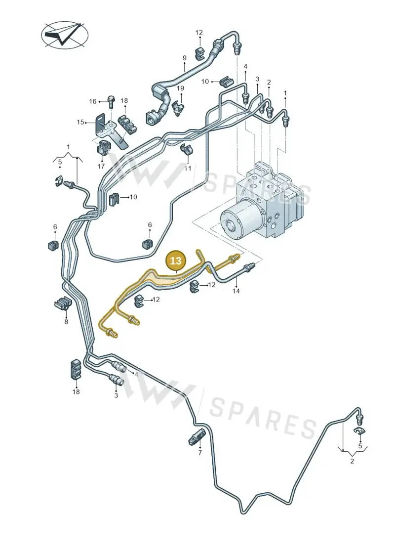 9J1614727D — Audi RS e-tron GT (2020-2025) diagram 4j1611020, position 13