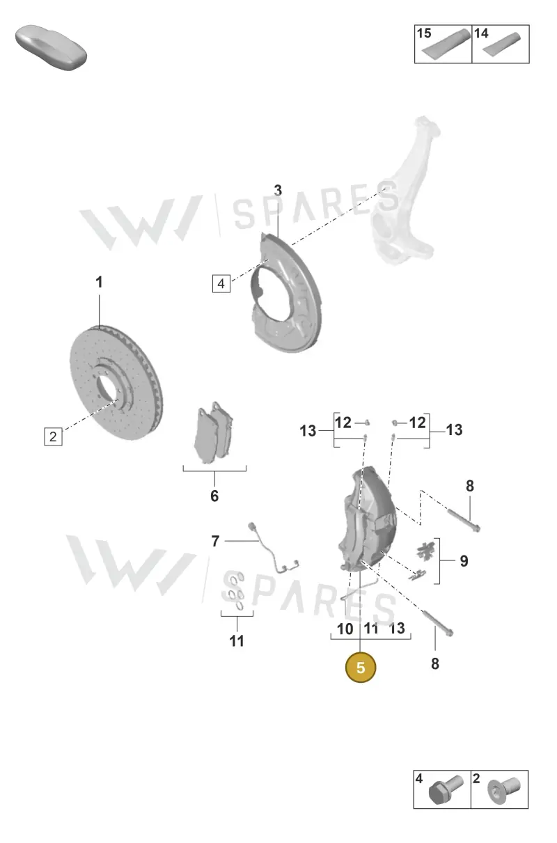 9J1615123F — Porsche Panamera (2020-2023) diagram p56602010, position 5