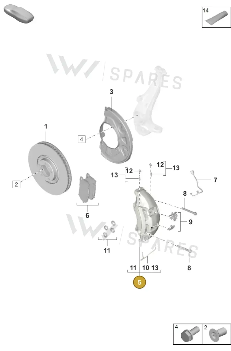 9J1615124AL — Porsche Taycan Sport Turismo (2023-2025) diagram p56602015, position 5