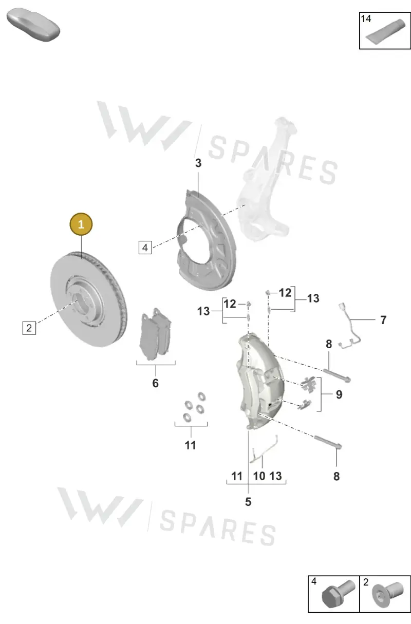 9J1615301B — Porsche Taycan Sport Turismo (2019-2024) diagram p56602015, position 1