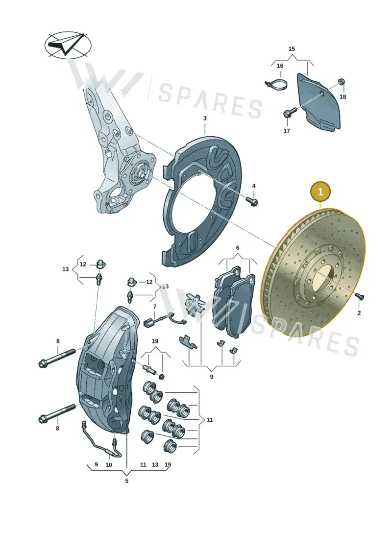 9J1615302D — Audi RS e-tron GT (2020-2025) diagram 4j1615055, position 1