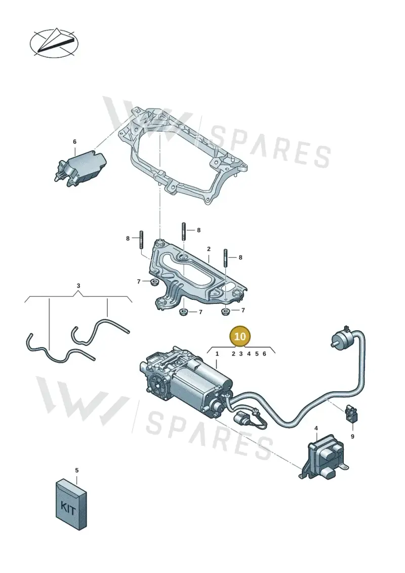 9J1616006D — Audi RS e-tron GT (2020-2025) diagram 4j1616000, position 10