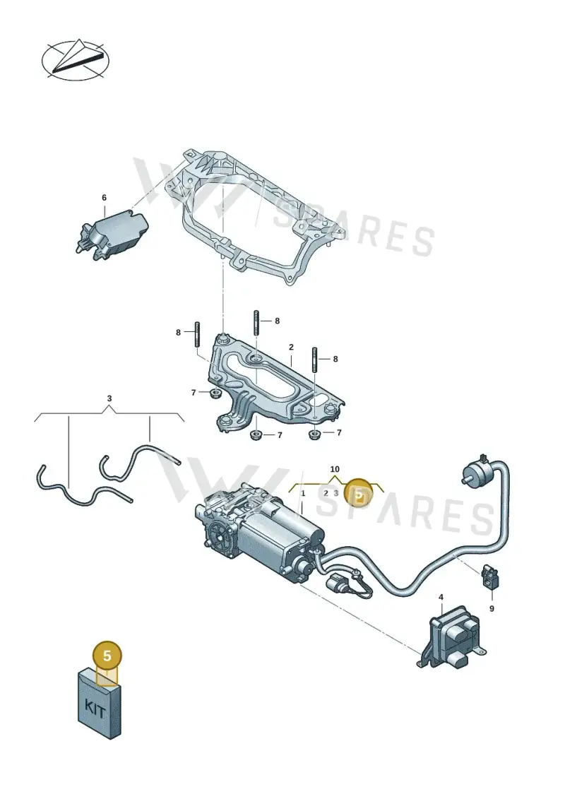 9J1616691 — Audi RS e-tron GT (2020-2025) diagram 4j1616000, position 5