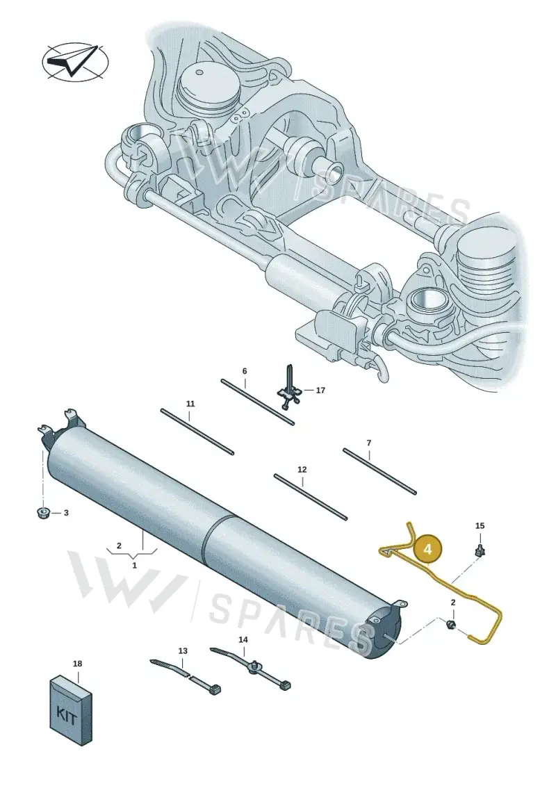 9J1616711A — Audi RS e-tron GT (2020-2025) diagram 4j1616100, position 4