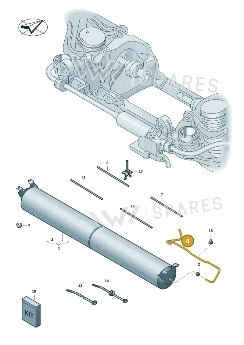 9J1616711F — Audi RS e-tron GT (2020-2025) diagram 4j1616100, position 4