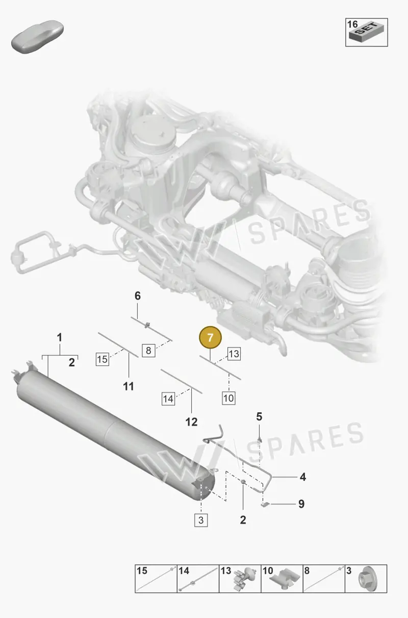 9J1616715B — Porsche Taycan Sport Turismo (2019-2024) diagram p56504050, position 7
