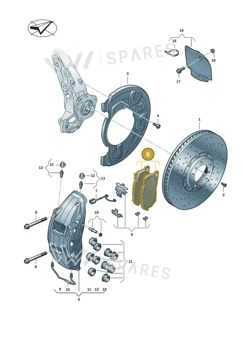 9J1698151G — Audi RS e-tron GT (2020-2025) diagram 4j1615050, position 6