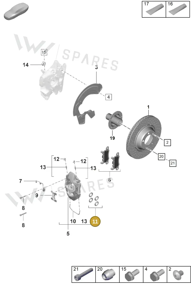 9J1698471 — Porsche 911 (2021-2022) diagram p59603010, position 11