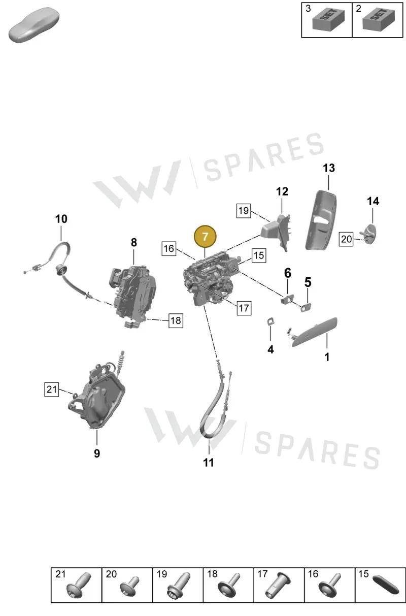 9J1800375BY — Porsche Taycan Sport Turismo (2023-2025) diagram p64804200, position 7