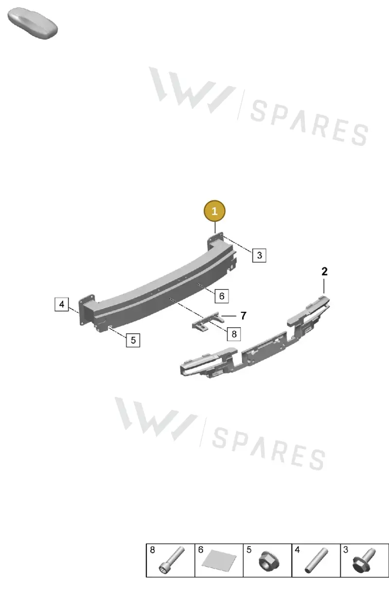 9J1803184C — Porsche Taycan Sport Turismo (2023-2025) diagram p64802800, position 1