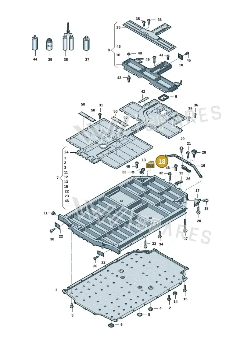 9J1804696 — Audi RS e-tron GT (2020-2025) diagram 4j1915520, position 18