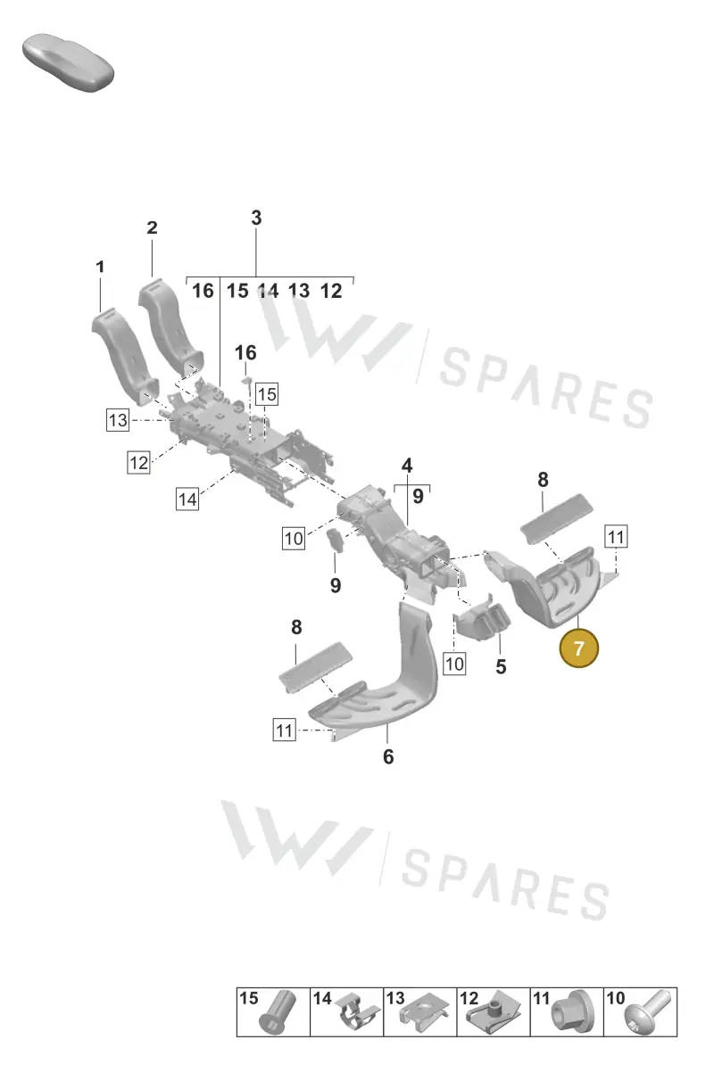 9J1815266 — Porsche Taycan Sport Turismo (2023-2025) diagram p56813200, position 7