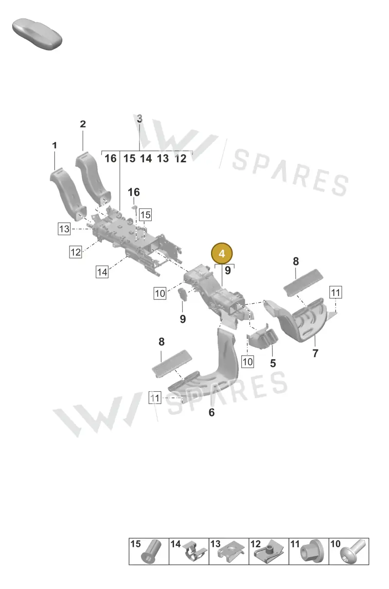 9J1815327C — Porsche Taycan Sport Turismo (2019-2024) diagram p56813200, position 4