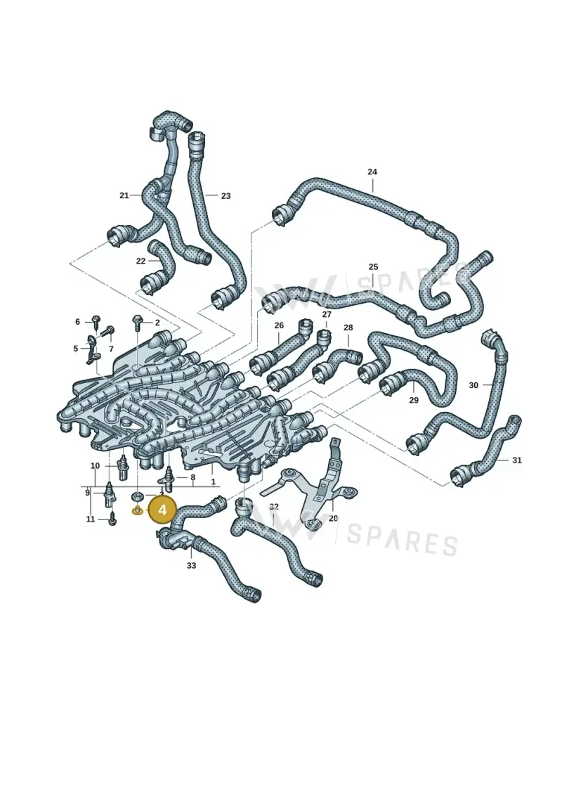 9J1816067 — Audi RS e-tron GT (2020-2025) diagram 4j1121010, position 4