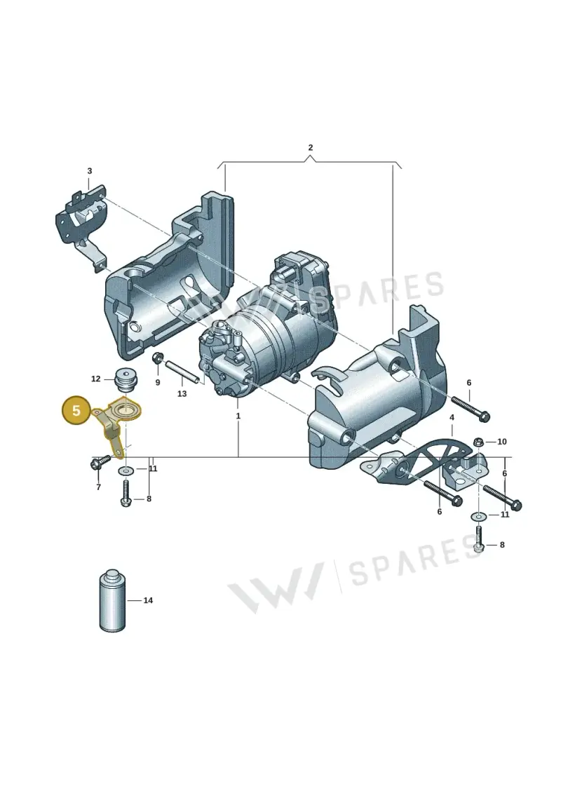 9J1816570C — Audi RS e-tron GT (2020-2025) diagram 4j1260300, position 5