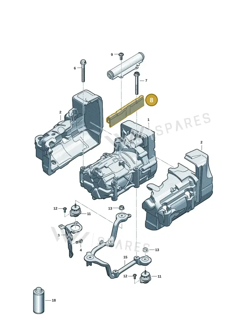 9J1819818A — Audi RS e-tron GT (2020-2025) diagram 4j1260302, position 8