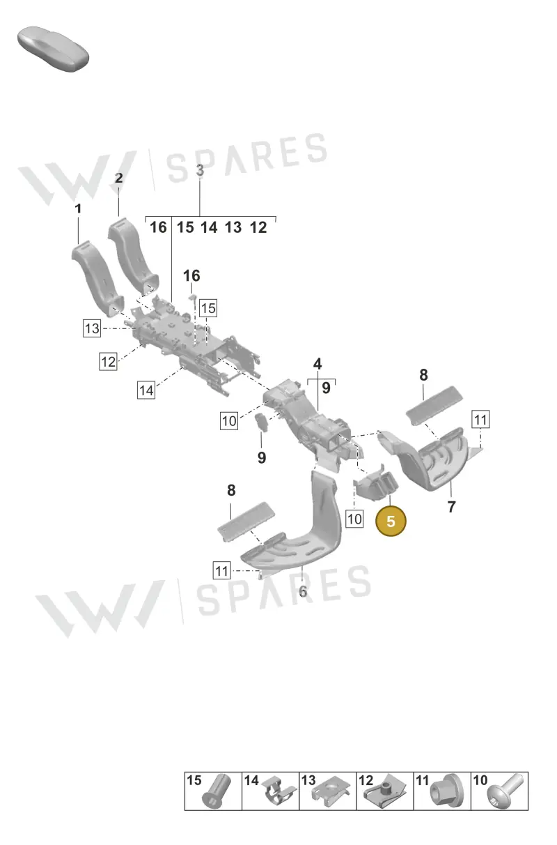 9J1820219 — Porsche Taycan Sport Turismo (2023-2025) diagram p56813200, position 5