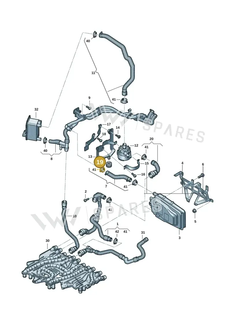 9J1820409 — Audi RS e-tron GT (2020-2025) diagram 4j1121030, position 19