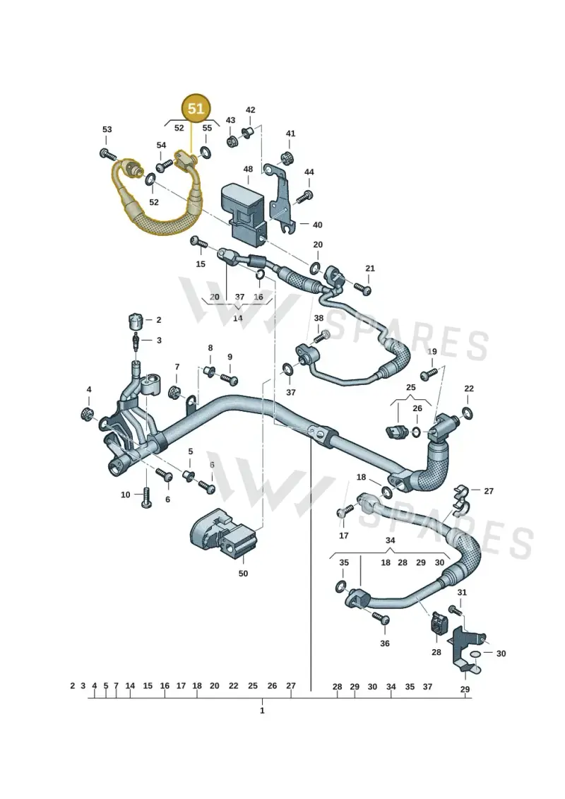 9J1820726C — Audi RS e-tron GT (2020-2025) diagram 4j1260750, position 51