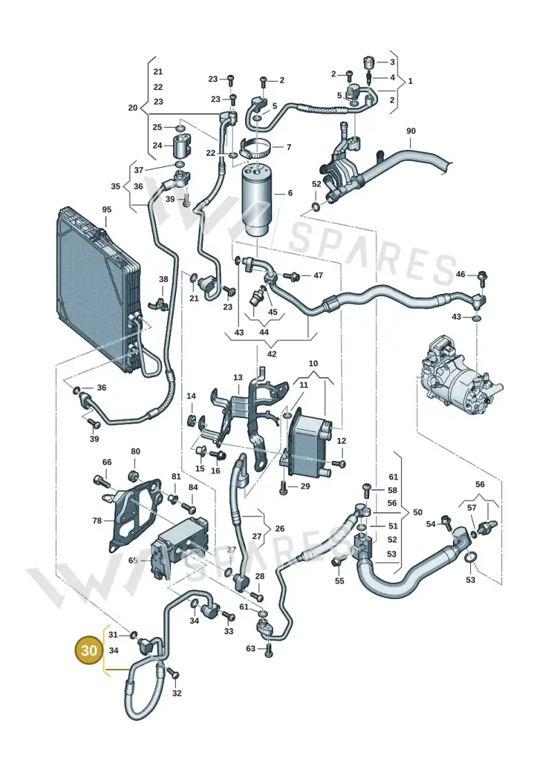 9J1820730F — Audi RS e-tron GT (2020-2025) diagram 4j1260710, position 30