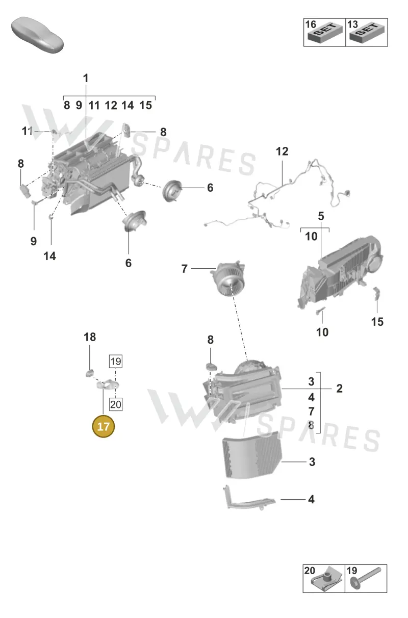 9J1820787A — Porsche Taycan Sport Turismo (2023-) diagram p56814000, position 17