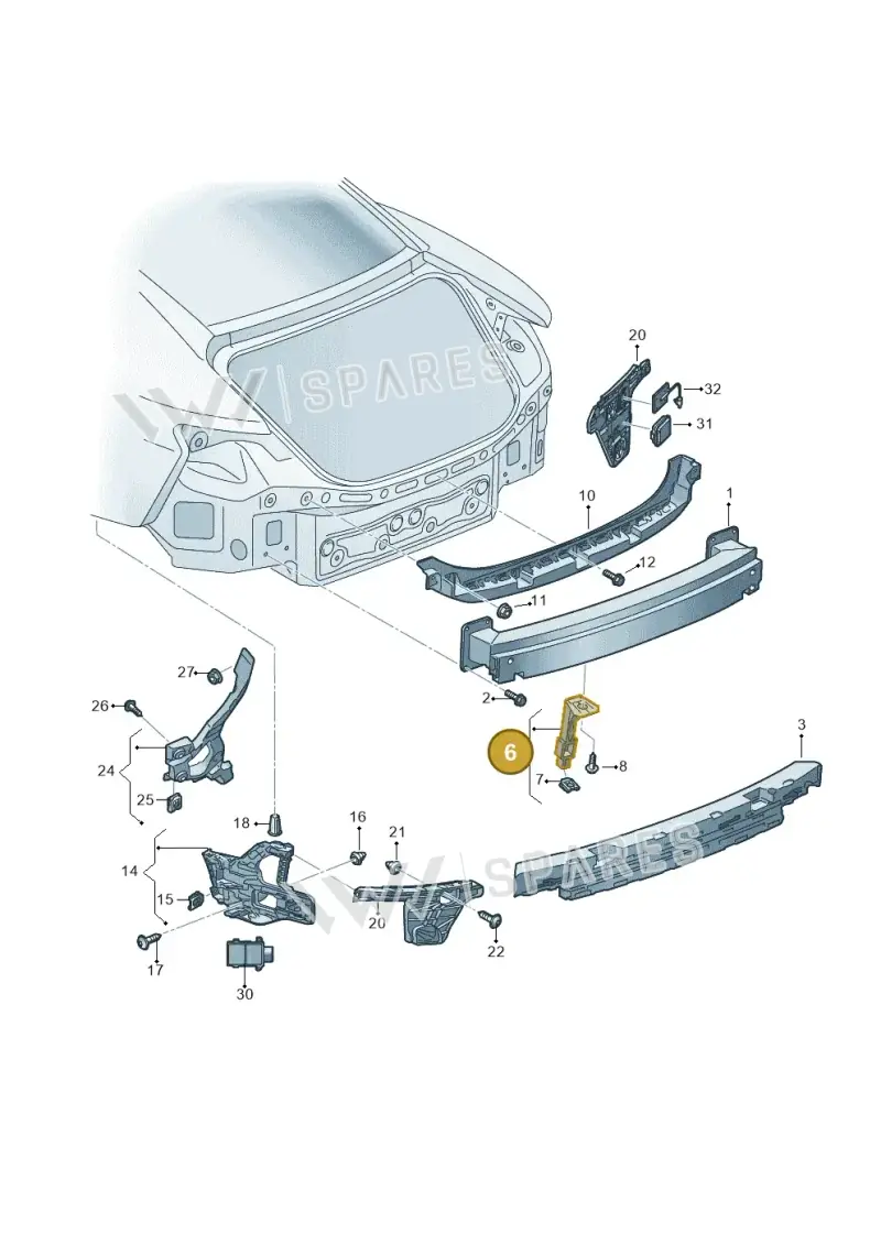 9J1825131 — Audi RS e-tron GT (2020-2025) diagram 4j1807500, position 6