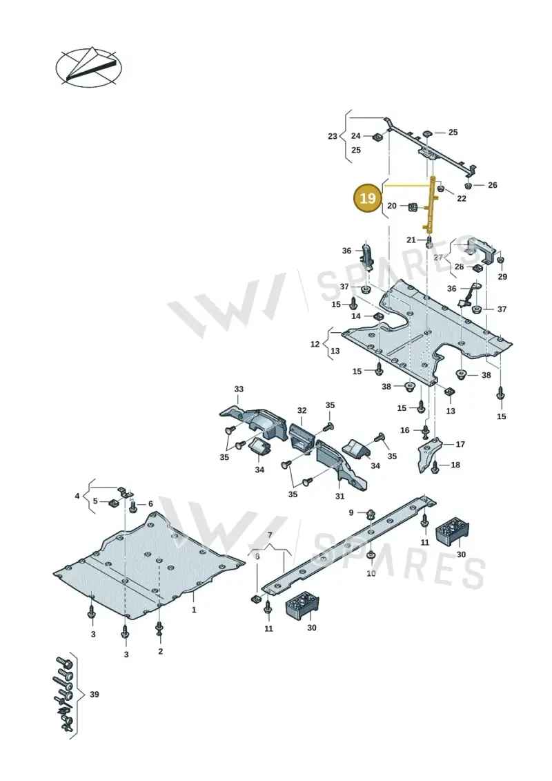 9J1825137 — Audi RS e-tron GT (2020-2025) diagram 4j1825000, position 19