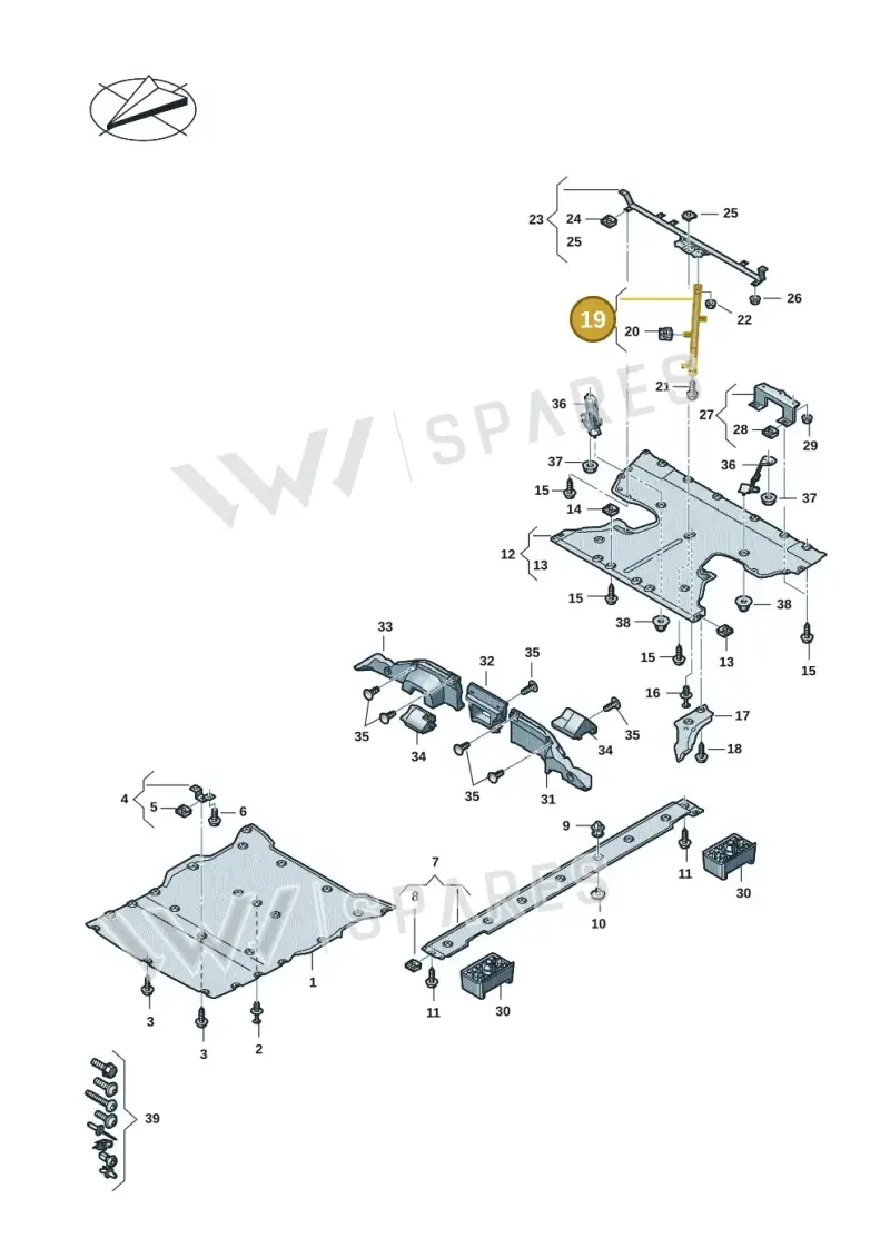 9J1825138 — Audi RS e-tron GT (2020-2025) diagram 4j1825000, position 19