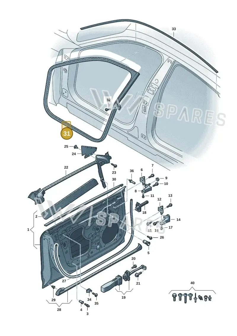 9J1831721AY — Audi RS e-tron GT (2020-2020) diagram 4j1831010, position 31