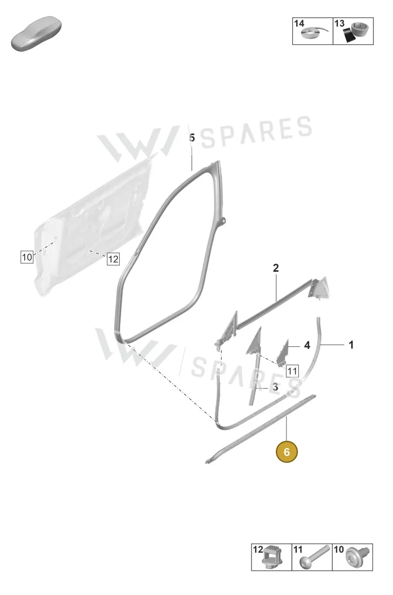 9J1837639 — Porsche Taycan Sport Turismo (2019-2024) diagram p56804050, position 6