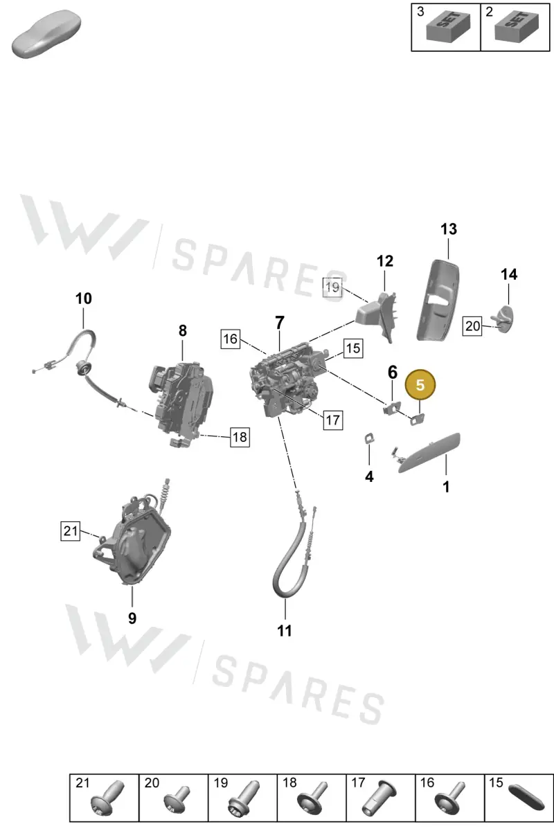 9J1837800 — Porsche Taycan Sport Turismo (2023-) diagram p64804200, position 5