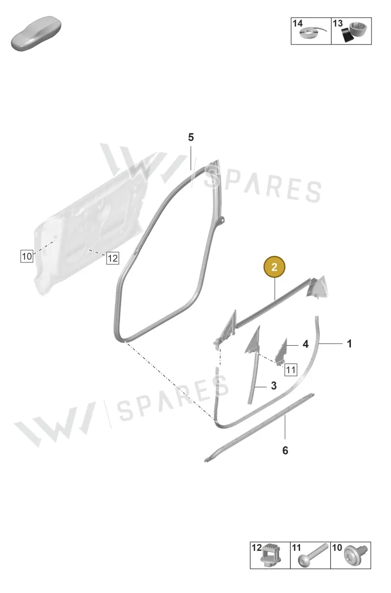 9J1837835A — Porsche Taycan Sport Turismo (2019-2024) diagram p56804050, position 2