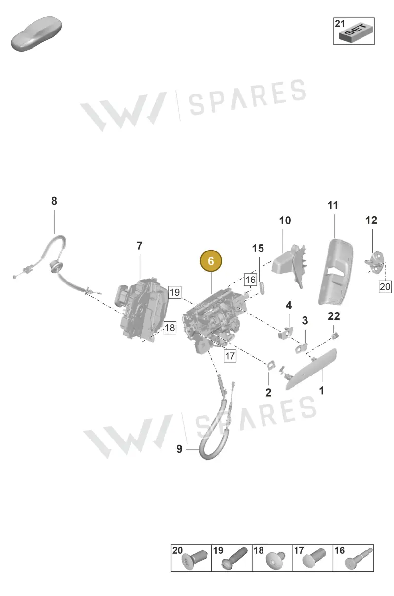 9J1837886 — Porsche Taycan Sport Turismo (2019-2024) diagram p56804100, position 6
