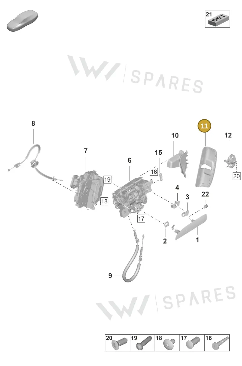 9J1837903 — Porsche Taycan Sport Turismo (2019-2024) diagram p56804100, position 11