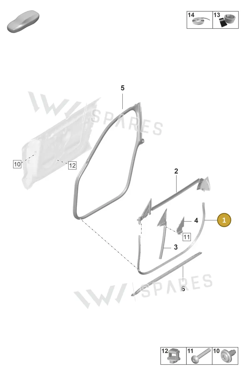 9J1837912 — Porsche Taycan Sport Turismo (2019-2024) diagram p56804050, position 1