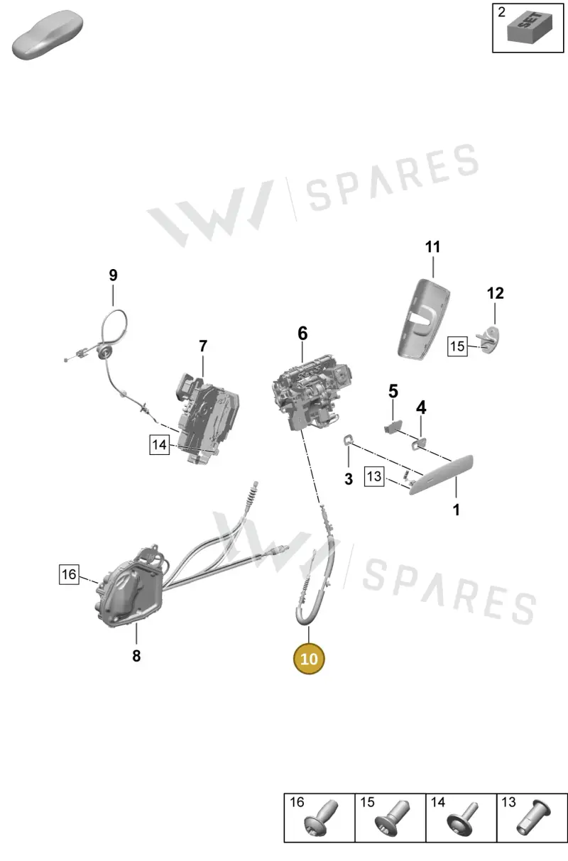 9J1839017 — Porsche Taycan Sport Turismo (2023-) diagram p64804250, position 10