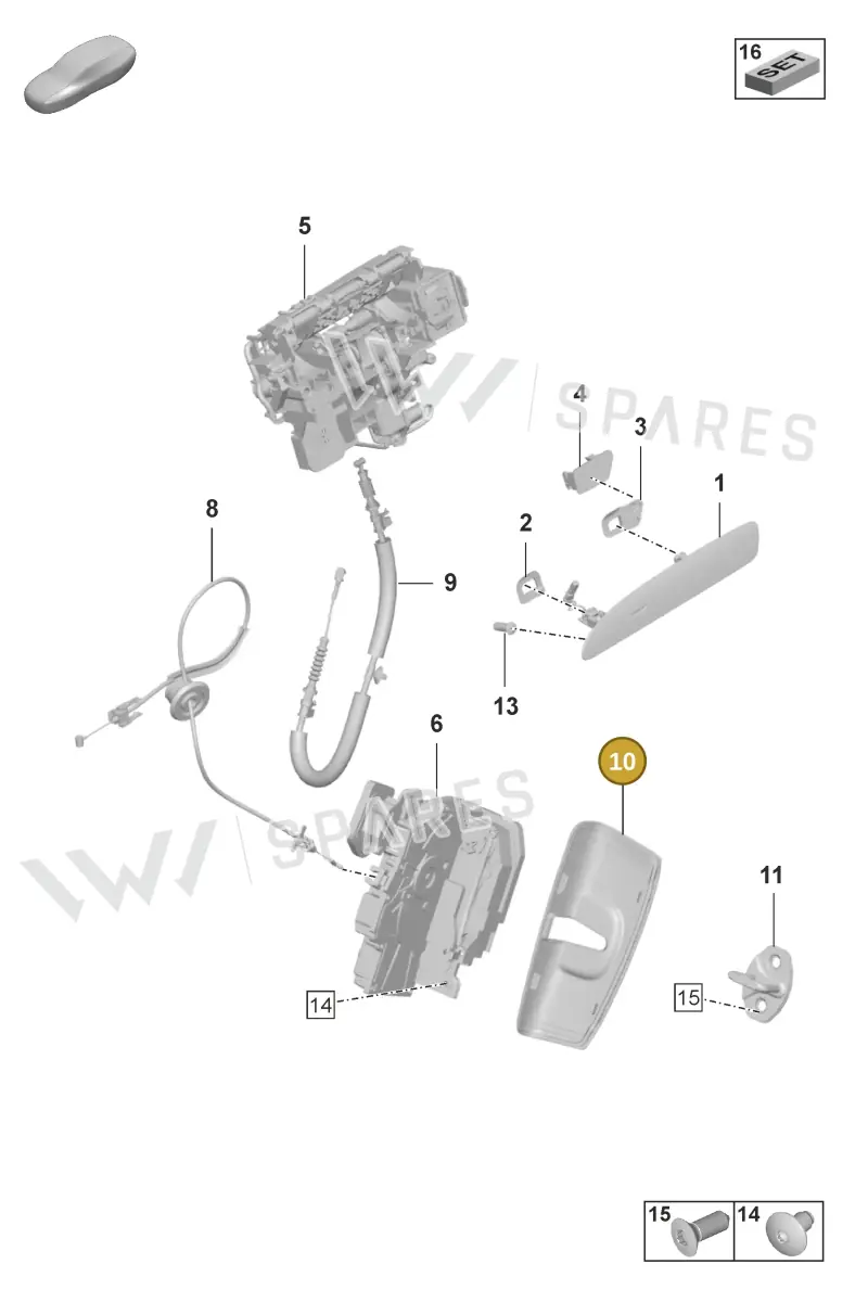 9J1839705 — Porsche Taycan Sport Turismo (2019-2024) diagram p56804300, position 10