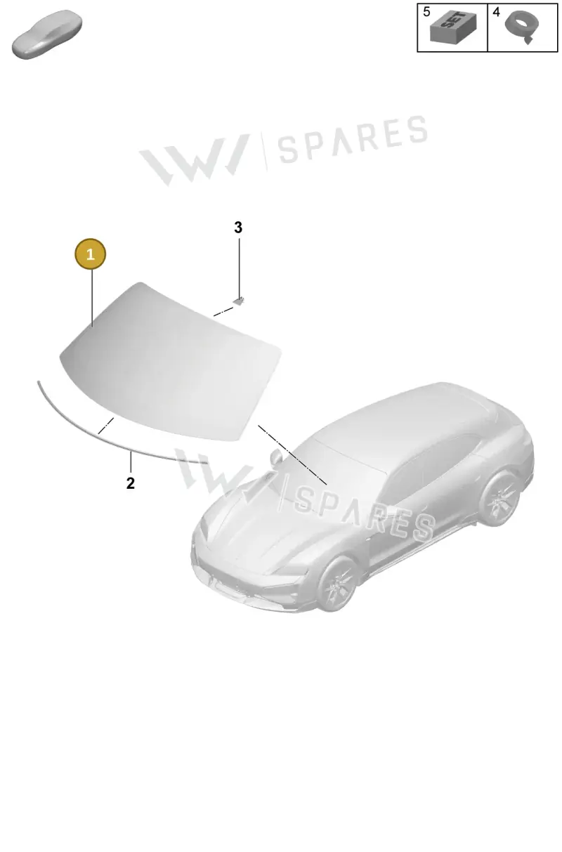 9J1845100ENVB — Porsche Taycan Sport Turismo (2023-2025) diagram p64805000, position 1