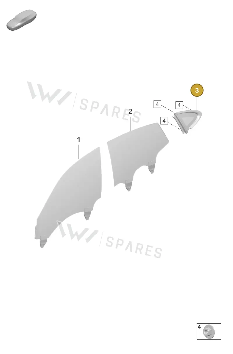 9J1845298ADV09 — Porsche Taycan Sport Turismo (2019-2024) diagram p56805010, position 3