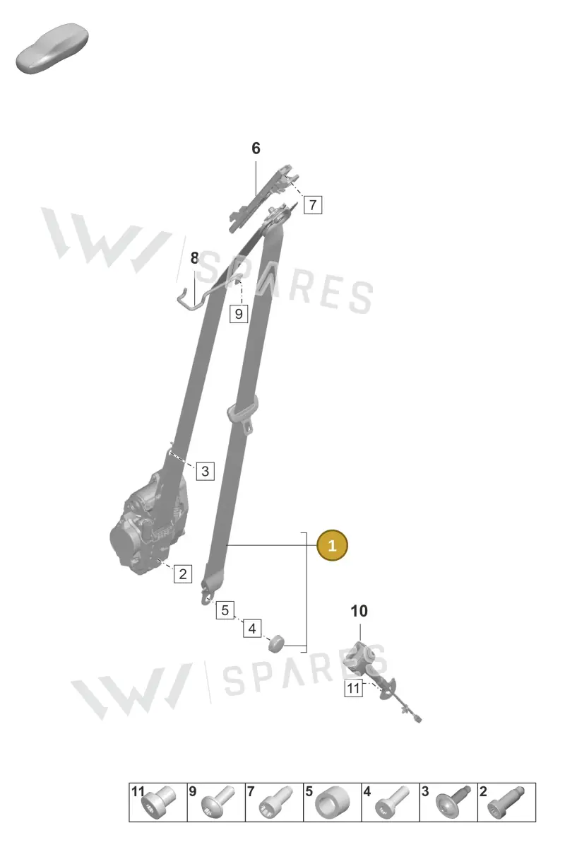 9J1857705SOH5 — Porsche Taycan Sport Turismo (2023-) diagram p56812000, position 1