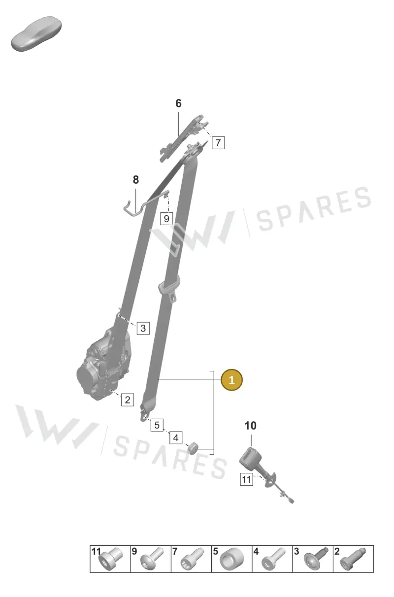 9J1857706FOG6 — Porsche Taycan Sport Turismo (2019-2024) diagram p56812000, position 1