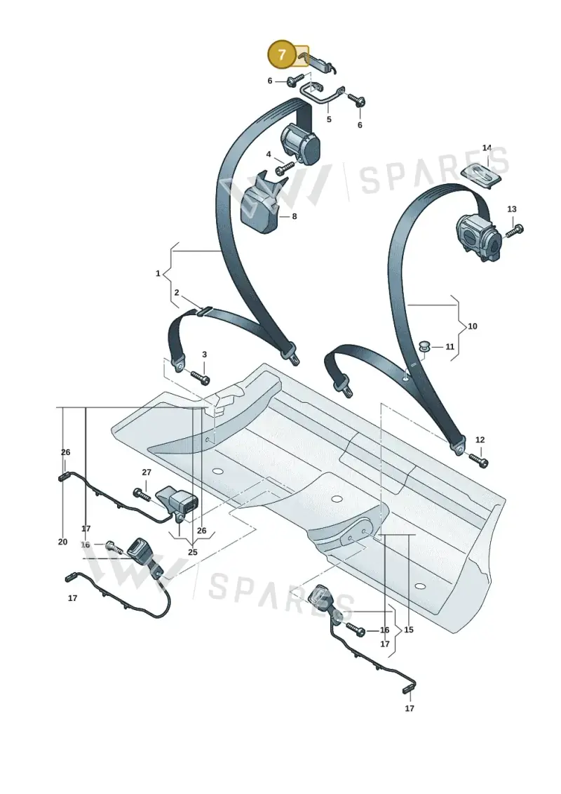 9J1857781 — Audi RS e-tron GT (2020-2020) diagram 4j1857700, position 7